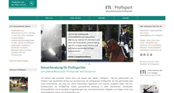 Desktop Screenshot of etl-profisport.de